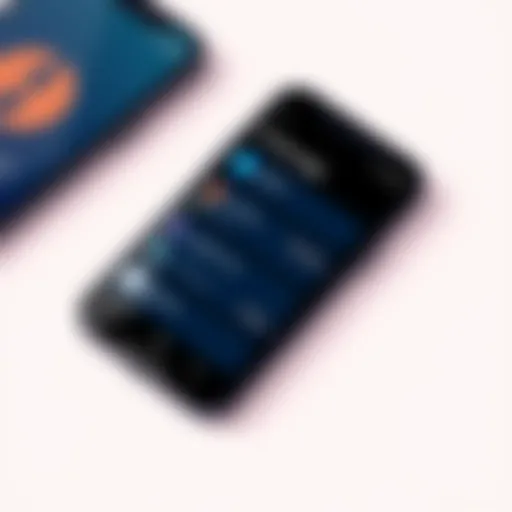 A close-up view of a smartphone displaying a to-do app interface