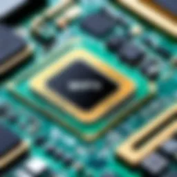 Close-up of a WiFi card showcasing its intricate components