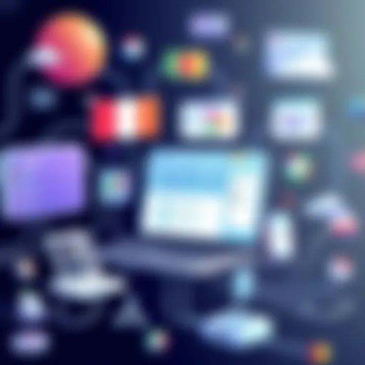 Visual representation of technological advancements in language learning