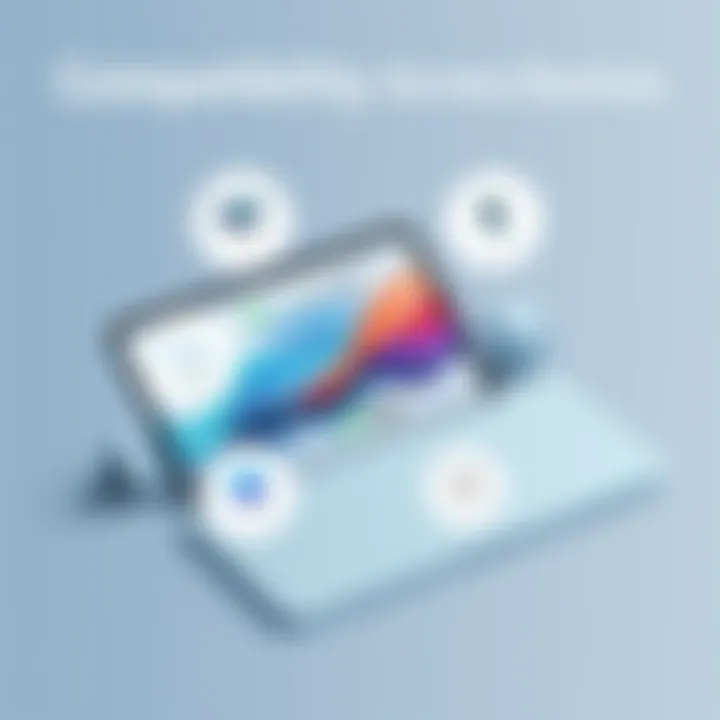 Compatibility Across Devices Graphic illustrating iPad compatibility with devices