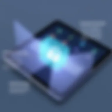 Enhanced Security Features Visual representation of security enhancements in iPad software