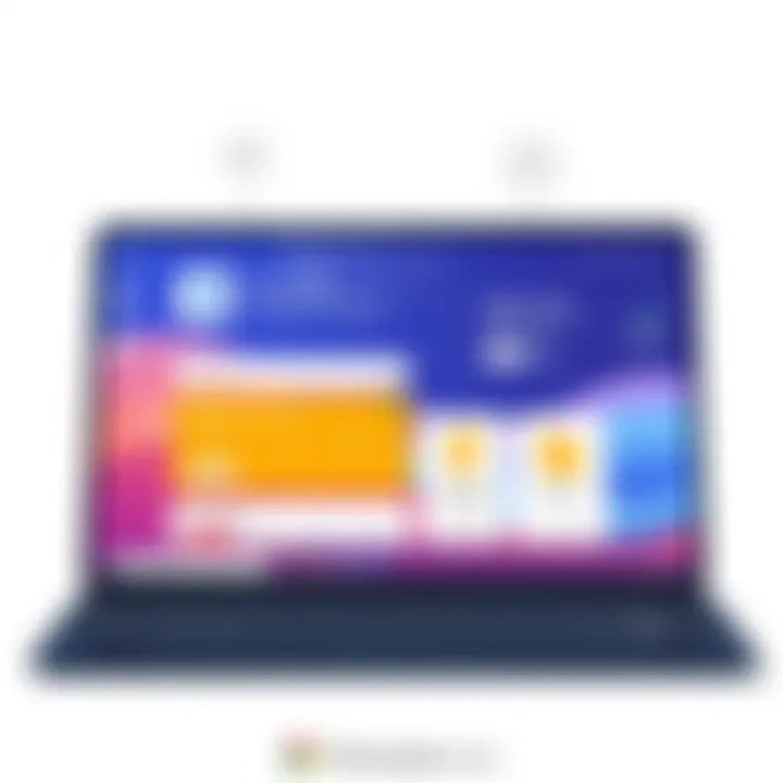 User interface showcasing Samsung Chromebook software