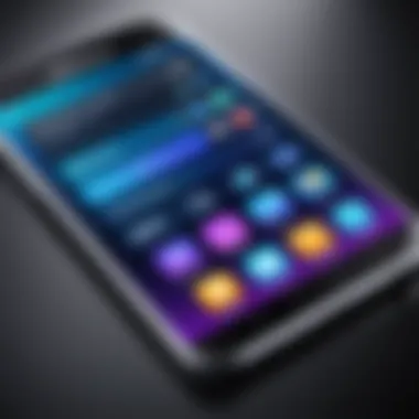 User Interface Showcasing Innovative Software Features User interface showcasing innovative software features