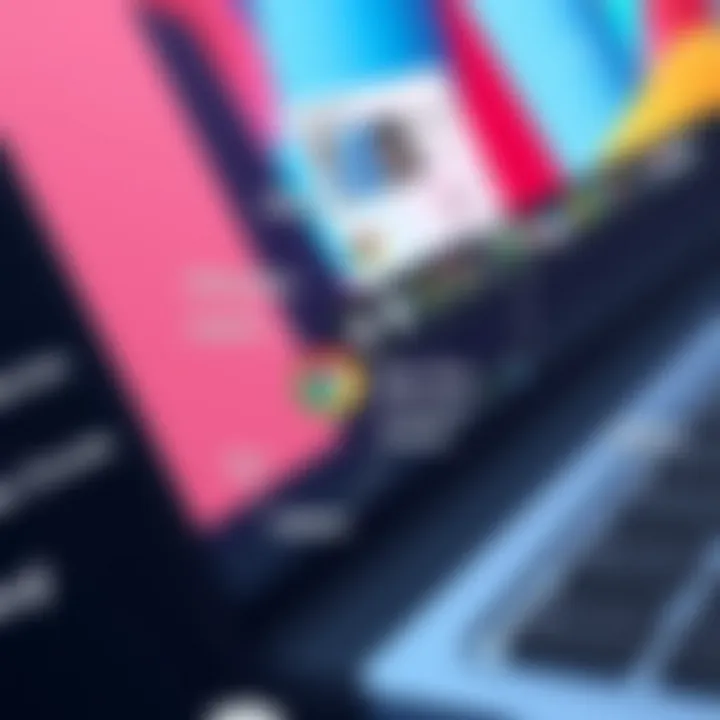 Close-up of Chromebook specifications and features