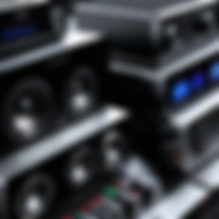 Visual representation of different types of computer speaker amplifiers