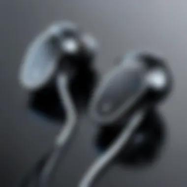 Sleek Design of Top Rated Bluetooth Earbuds A close-up of premium Bluetooth earbuds showcasing their sleek design and innovative features.