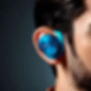Sound Quality Analysis of Bluetooth Earbuds An illustration representing sound quality metrics and performance of Bluetooth earbuds.