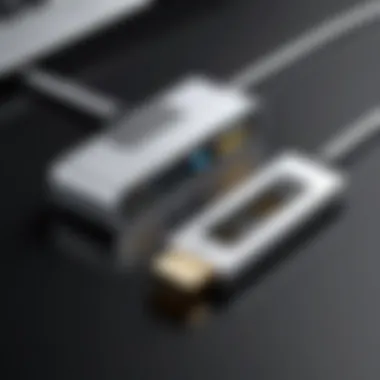Diagram illustrating USB-C and DisplayPort connection types