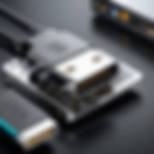 A visual representation of USB video output technology components.