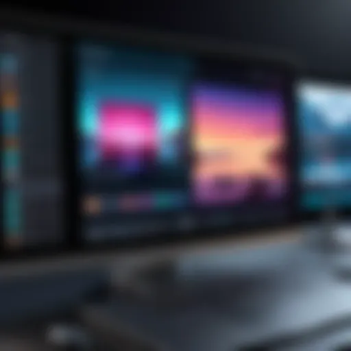 Innovative video creation app interface showcasing image and music integration