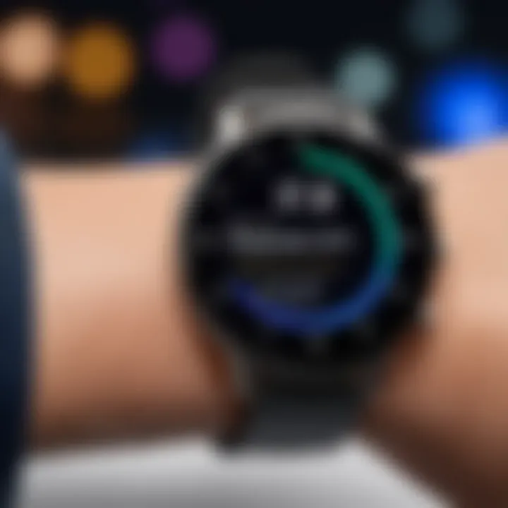 Wear OS device displaying health benefits of sleep tracking