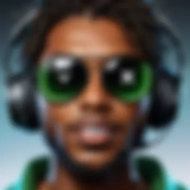 Voice Chat Feature in Xbox Party App Close-up of voice chat feature in Xbox Party App