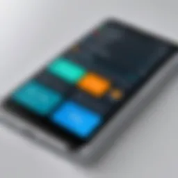 User interface of a modern data entry application on Android.