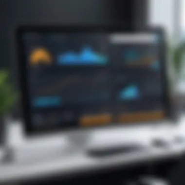 A visually appealing dashboard of a website builder showcasing login features
