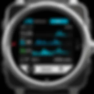 Features Display of Garmin Vivoactive Display of Garmin Vivoactive features on the screen