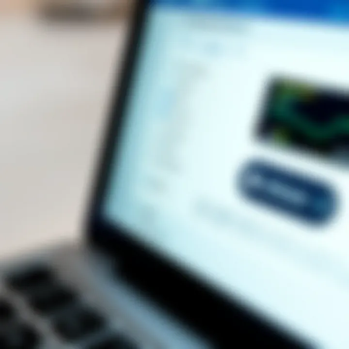 Optimizing Software for Better Performance Close-up of software optimization settings on MacBook