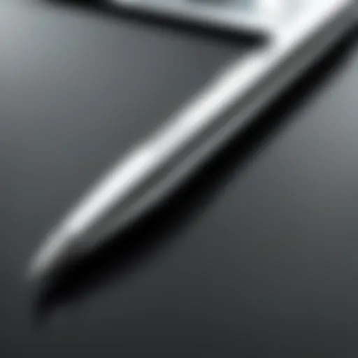 Close-up of the HP Chromebook Pen demonstrating its sleek design