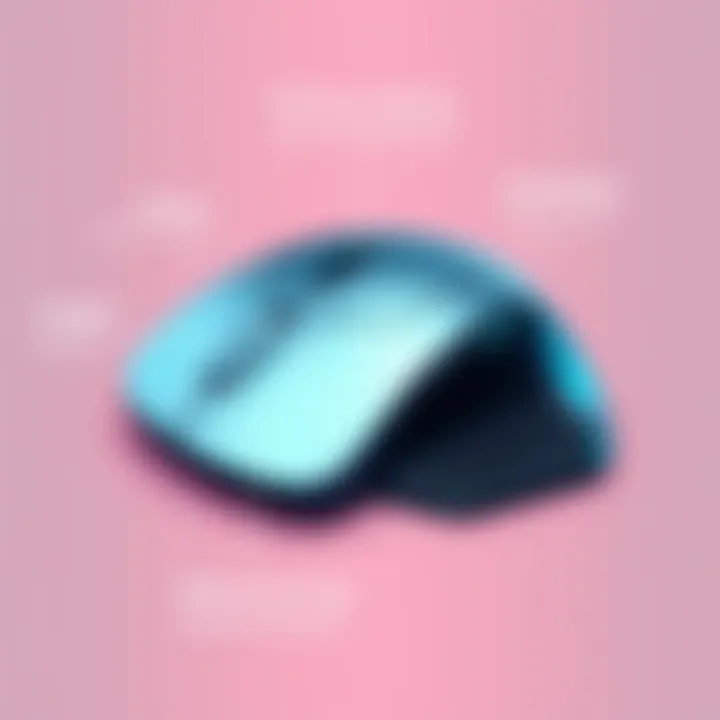 User interface showcasing HP mouse software features