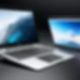 Side-by-side comparison of HP Envy and MacBook Air