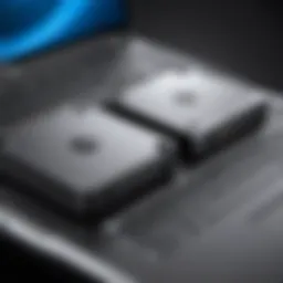 HP laptop connected to a Dell docking station showcasing seamless integration