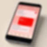 Smartphone displaying spam call notifications