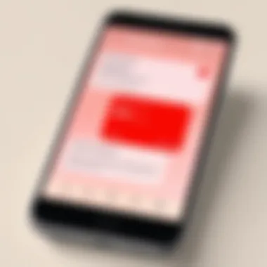 Smartphone displaying spam call notifications