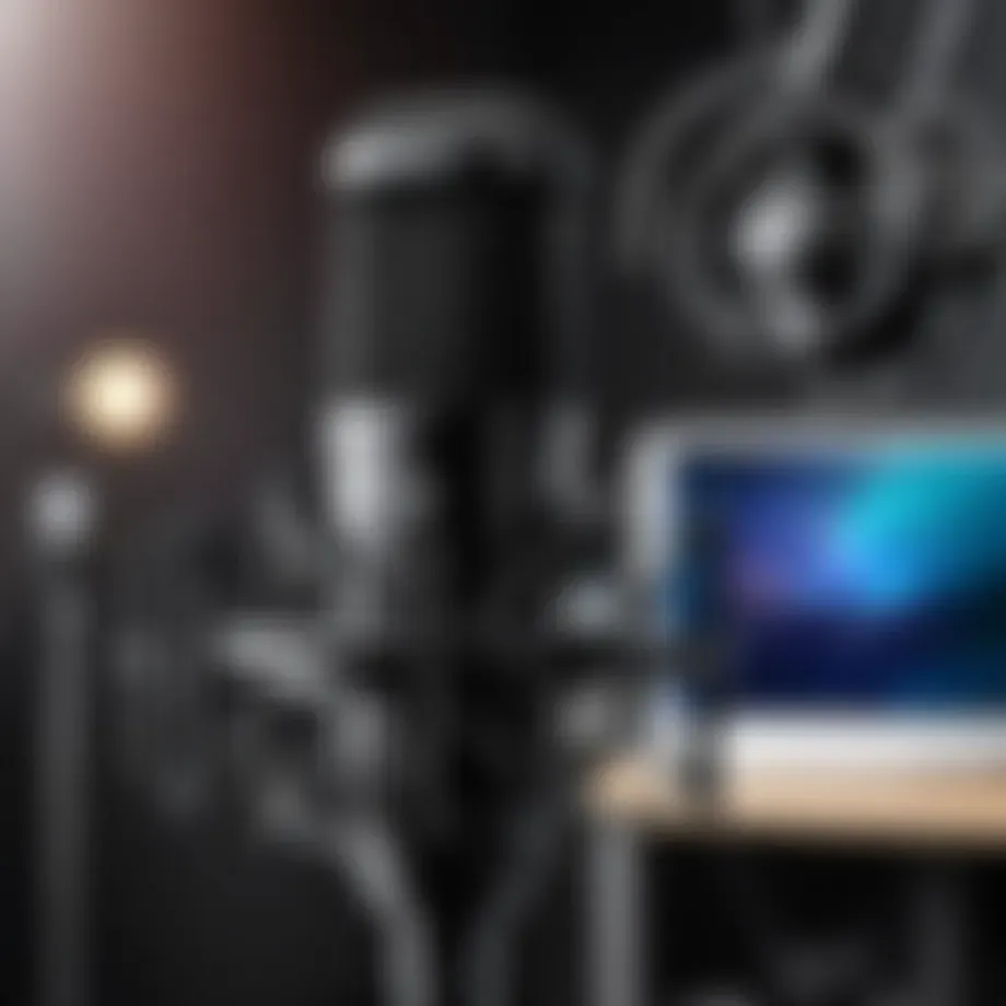 Professional microphone setup for iPhone video recording