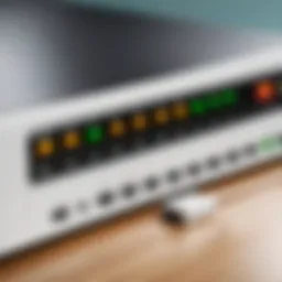 Router showcasing multiple connection ports