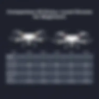 Comparison chart of entry-level drones showcasing features