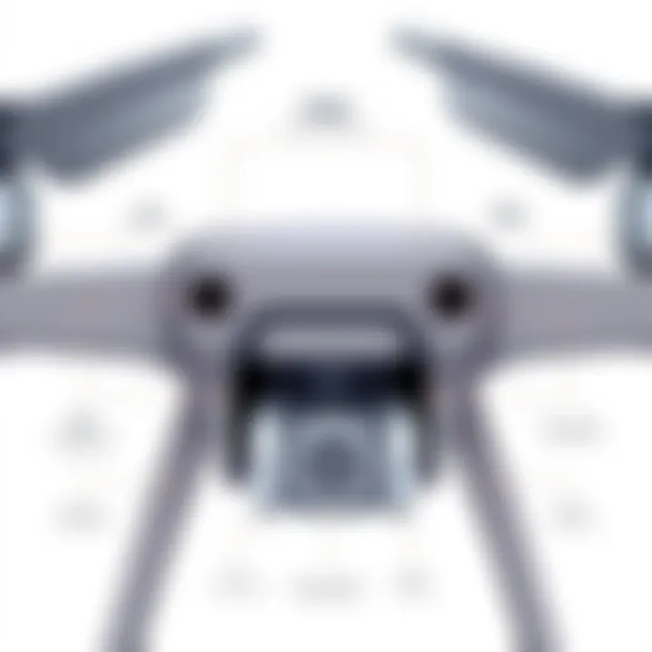 Close-up of drone specifications and features