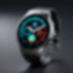 Sleek smartwatch showcasing advanced features