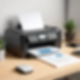 Wireless printer setup illustration