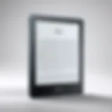 Elegant design of Kindle Oasis showcasing its premium finish