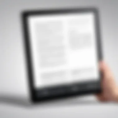 Kindle Oasis software interface highlighting user-friendly features