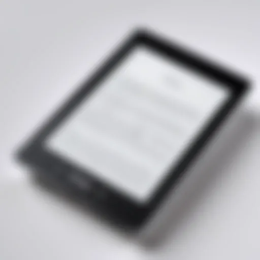 Kindle Paperwhite showcasing sleek design