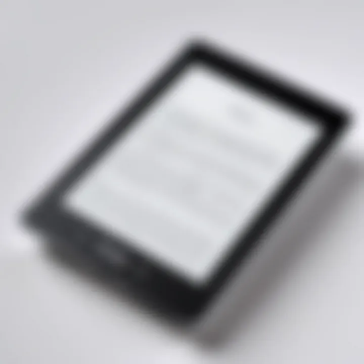 Kindle Paperwhite showcasing sleek design