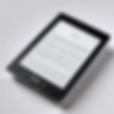 Elegance in E-Reading: The Kindle Paperwhite Design Kindle Paperwhite showcasing sleek design