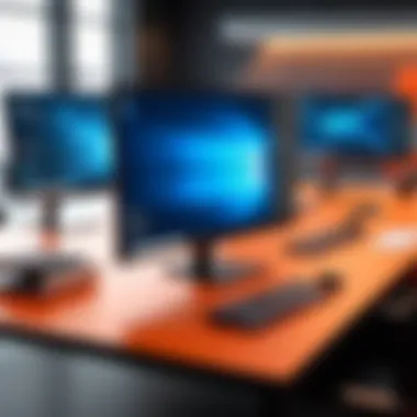Innovative Workspace Enabled by Lenovo Evo An innovative workspace featuring devices powered by the Lenovo Evo Platform