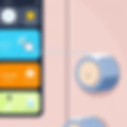 Close-up view of Lockly smart lock features