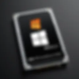Solid-state drive with Windows logo