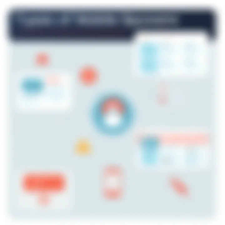 Diagrams showcasing different spyware types