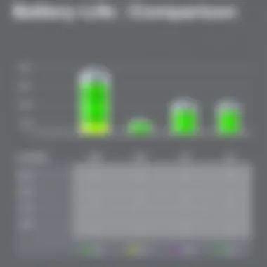 Battery Life Comparison of Motorola E Power Battery life comparison chart for Motorola E Power and competitors