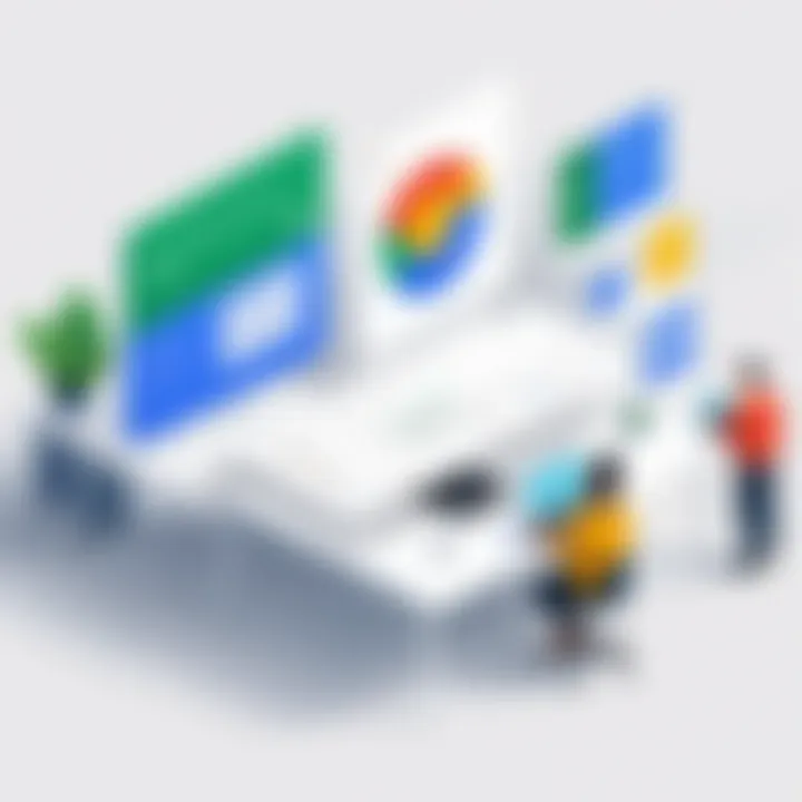 Illustration depicting the pricing structure of Google Workspace