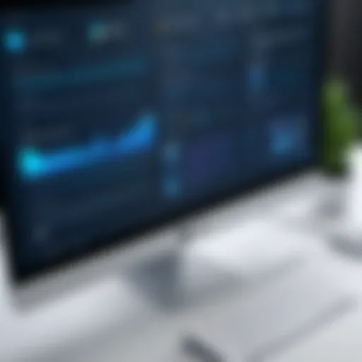 Illustration showcasing various start page interfaces for IT professionals
