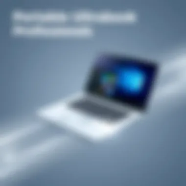 Lightweight ultrabook showcasing portability