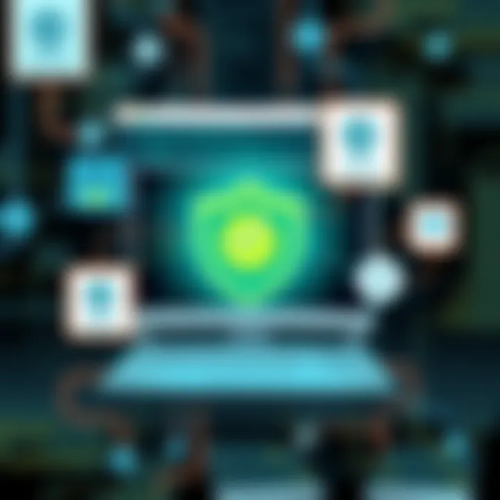 Visual representation of troubleshooting techniques for antivirus notifications