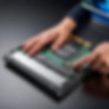 Installing a New Notebook Drive Installation of a notebook drive in a laptop