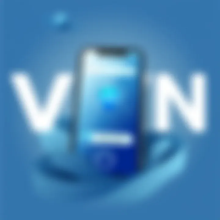 VPN Interface on Mobile Device A smartphone with a VPN interface displayed.