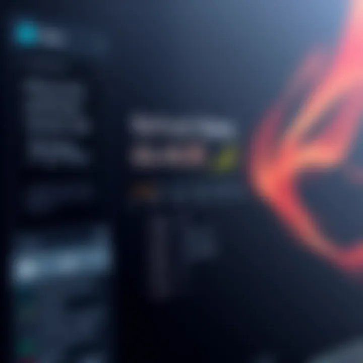 Detailed view of a monitor's refresh rate specifications