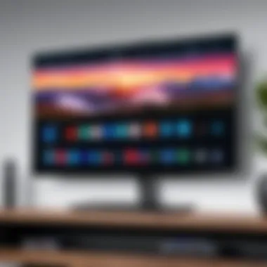 Intuitive App Interfaces for Enhanced Viewing A user-friendly interface of an app designed for non-smart TVs